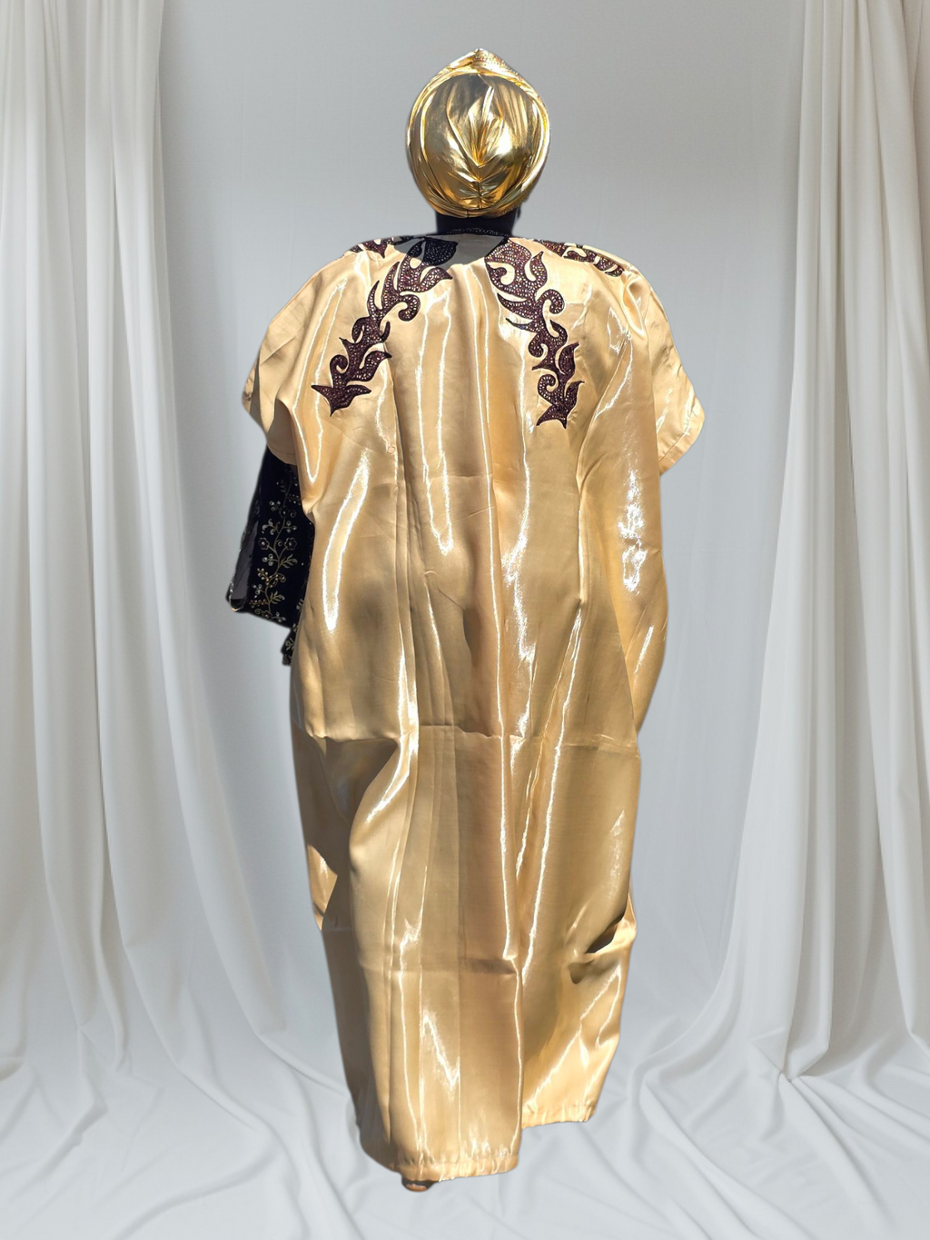ADUKE ARIYIKE LUXURYMIKADO EMBROIDERED BOUBOU KAFTAN