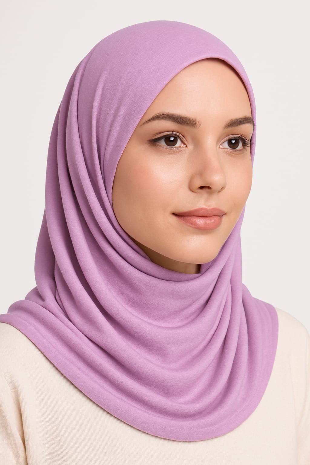 Premium Jersey Veil for Women – Lightweight, Non-Slip, Breathable, Everyday Hijab – Soft Stretch Fabric, Elegant Draping Size - Large -  (31 in x 78 in)
